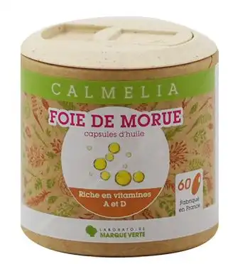 Calmelia Foie De Morue 270mg Capsules  Boîte De 180 à BIGANOS