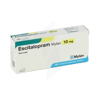Escitalopram Viatris 10 Mg, Comprimé Pelliculé Sécable à Dreux