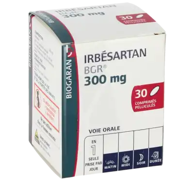 Irbesartan Bgr 300 Mg, Comprimé Pelliculé à LE LAVANDOU