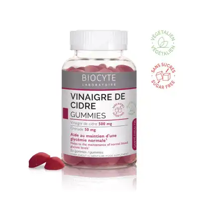 Biocyte Gummies Vinaigre De Cidre Gomme Pot/60 à JOINVILLE-LE-PONT