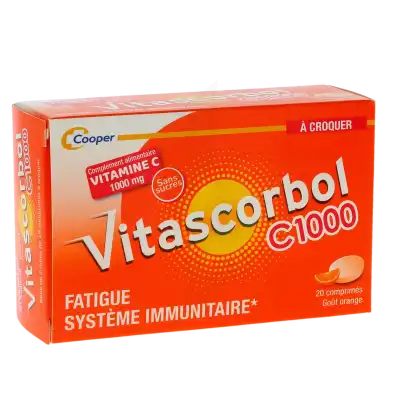Vitascorbol C 1000 Comprimés à Croquer Boîte De 20 à Libourne