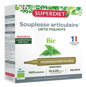 Superdiet Ortie Piquante Bio Solution Buvable 20 Unidoses/15ml