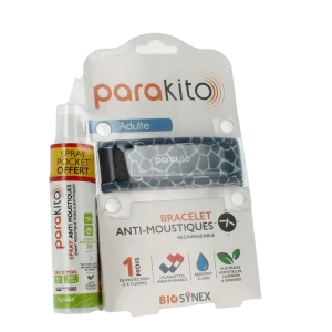 Parakito Bracelet Anti-moustique Adulte Girafe +spray Offert 30ml