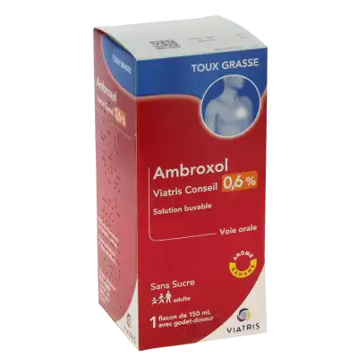 Ambroxol Viatris Conseil 0,6 %, Solution Buvable à CHAMBÉRY