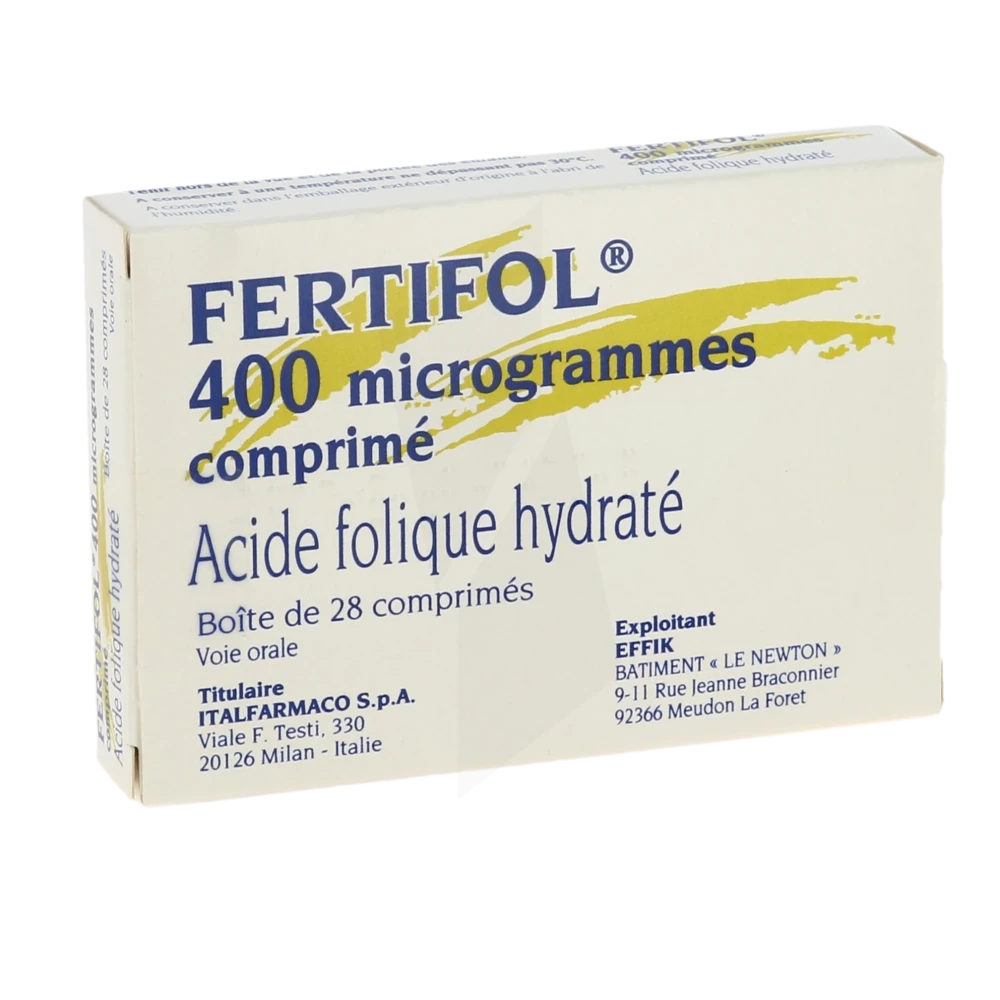 Fertifol 400 Microgrammes, Comprimé
