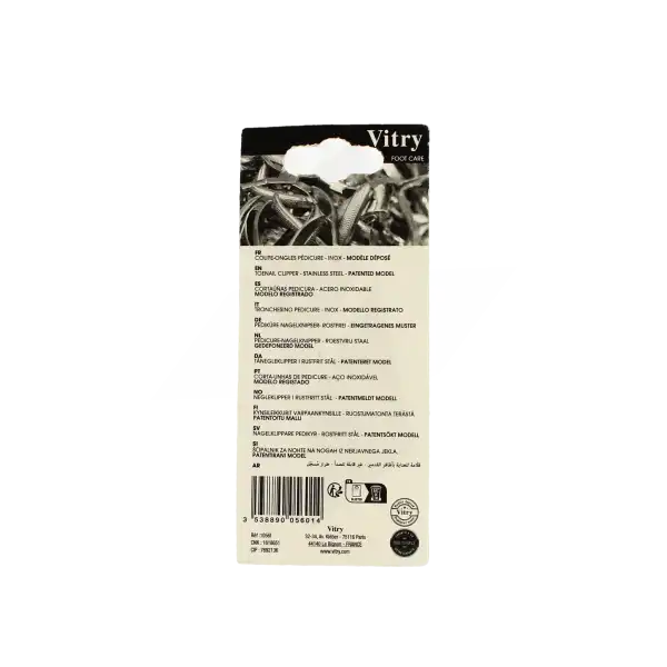 Vitry Coupe-ongles Pédicure Inox Trempé