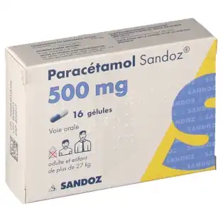 Paracetamol Sandoz 500 Mg, Gélule à FESSENHEIM