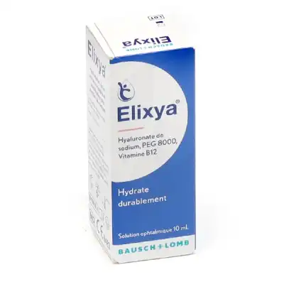 Elixya Solution Ophtalmique Stérile Fl/10ml à AMBARÈS-ET-LAGRAVE