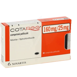 Cotareg 160 Mg/25 Mg, Comprimé Pelliculé