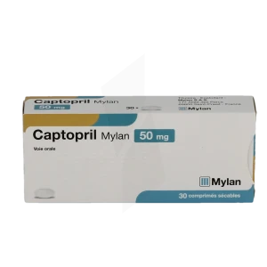 Captopril Viatris 50 Mg, Comprimé Sécable