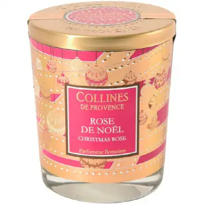 Collines De Provence Bougie Parfumée Rose De Noël 180g à VILLENAVE D'ORNON