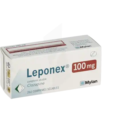 LEPONEX 100 mg, comprimé sécable