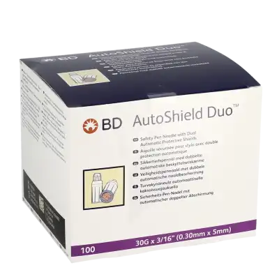 Bd Autoshield Duo Aiguille Pour Stylo Injecteur Mauve 0,30x5mm B/100 à  ILLZACH