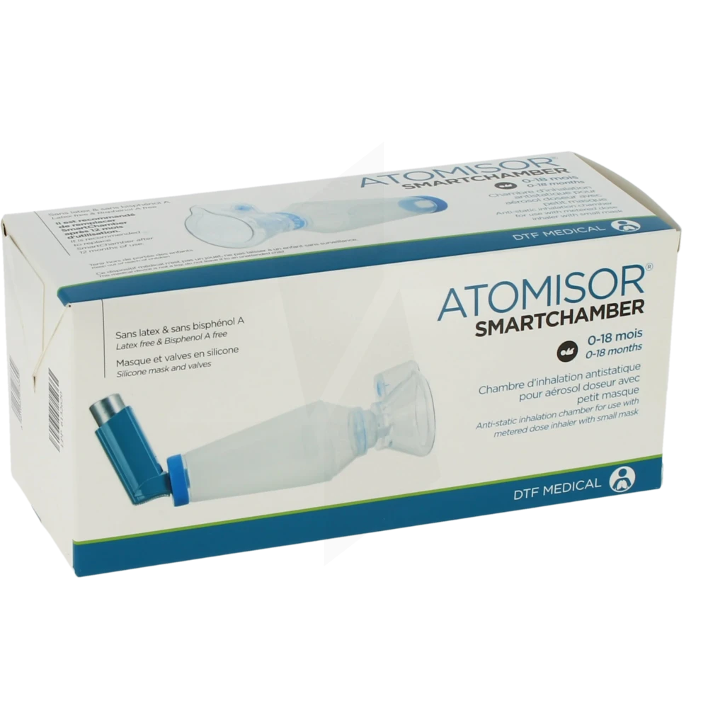 Atomisor Smartchamber Chambre Inhalation Avec Masque Nourrisson 0-18mois