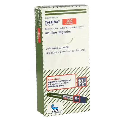 Tresiba 200 Unités/ml, Solution Injectable En Stylo Prérempli à Lherm