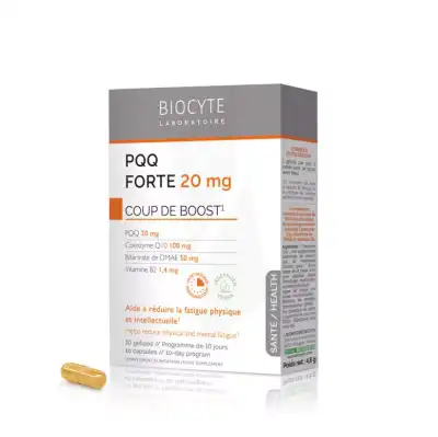 Biocyte Pqq Forte Format Flash 10 Gelules à JACOU