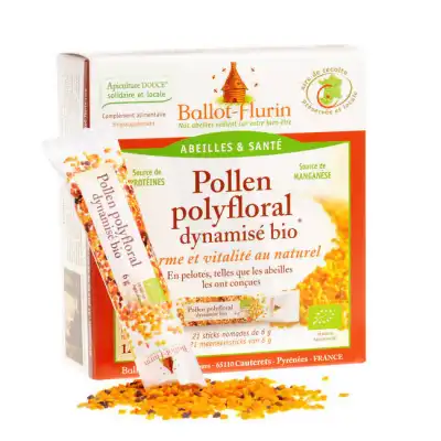 Ballot-flurin Pollen Polyfloral Dynamisé Pelote 21sticks/6g à Saint-Calais