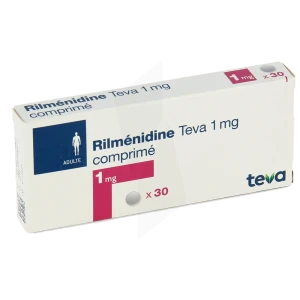 Rilmenidine Teva 1 Mg, Comprimé
