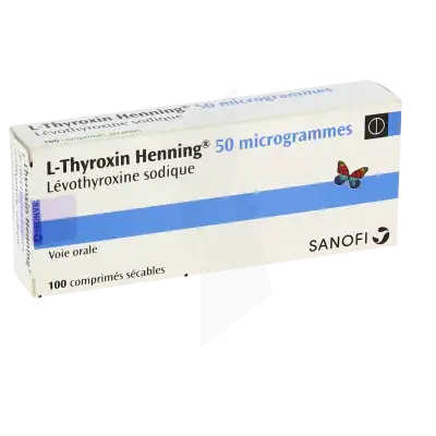L-thyroxin Henning 50 Microgrammes, Comprimé Sécable à CUERS