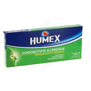 Humex Conjonctivite Allergique 2 %, Collyre En Solution En Récipient Unidose