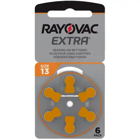 Rayovac Extra Advanced Pile Auditive Pr48 Type 13 Pack De 6