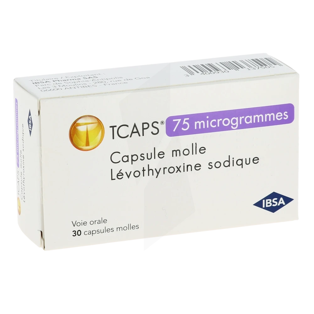 Tcaps 75 Microgrammes, Capsule Molle