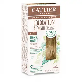 Cattier Coloration Kit 7.1 Blond Cendré 120ml