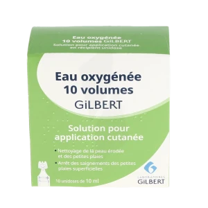 Eau Oxygenee 10 Volumes Gilbert, Solution Pour Application Cutanée En Récipient Unidose