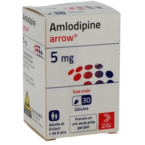 Amlodipine Arrow 5 Mg, Gélule