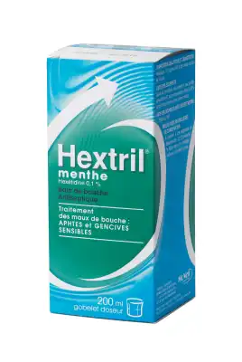 Hextril 0,1 % S Bain Bouche Menthe Fl/200ml à BARCARÈS (LE)