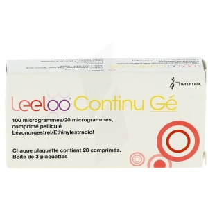 Leeloo Continu 100 Microgrammes/20 Microgrammes, Comprimé Pelliculé