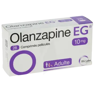 Olanzapine Eg 10 Mg, Comprimé Pelliculé à Auterive