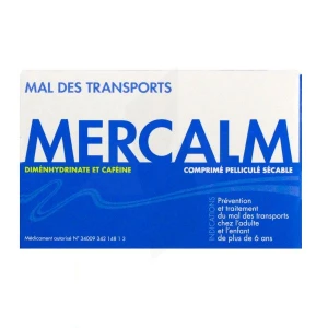 Mercalm, Comprimé Pelliculé Sécable