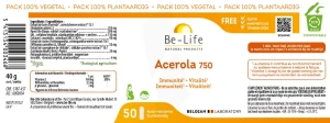 Be-life Acérola 750 Gélules B/50