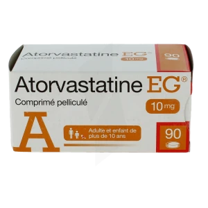 Atorvastatine Eg Labo 10 Mg, Comprimé Pelliculé