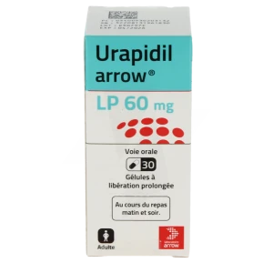 Urapidil Arrow Lp 60 Mg, Gélule à Libération Prolongée