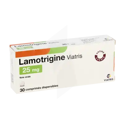 LAMOTRIGINE VIATRIS 25 mg, comprimé dispersible