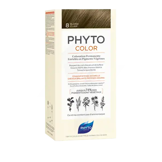 Phytocolor Kit Coloration Permanente 8 Blond Clair
