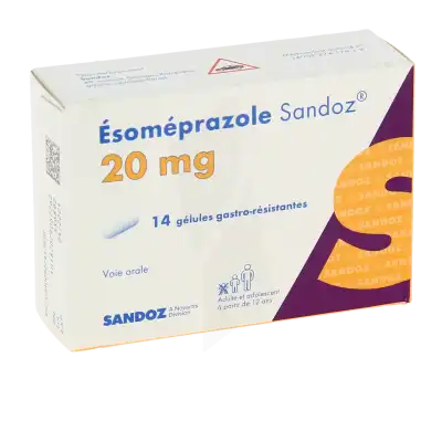 ESOMEPRAZOLE SANDOZ 20 mg, gélule gastro-résistante