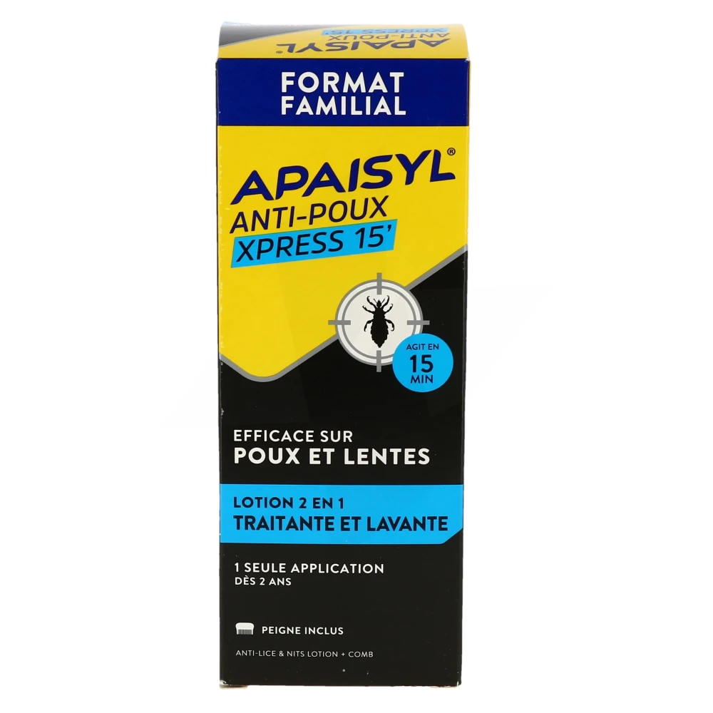 Pharmacie Du Géant Casino - Parapharmacie Apaisyl Anti-poux Xpress 15'  Lotion Antipoux Et Lente 200ml+peigne - Poitiers