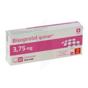 Bisoprolol Quiver 3,75 Mg, Comprimé