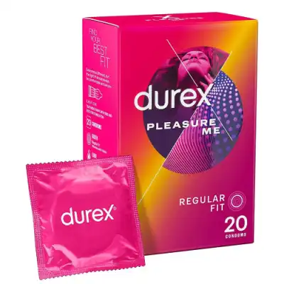 Durex Pleasure Me Préservatif Etui/20 à Salins-les-Bains