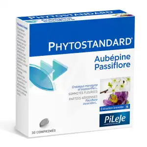 Pileje Phytostandard - Aubépine / Passiflore 30 Comprimés à Fontenay-sous-Bois