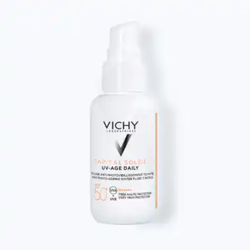 Vichy Capital Soleil Uv-age Daily Teinté Spf50+ Crème Fl Pompe/40ml