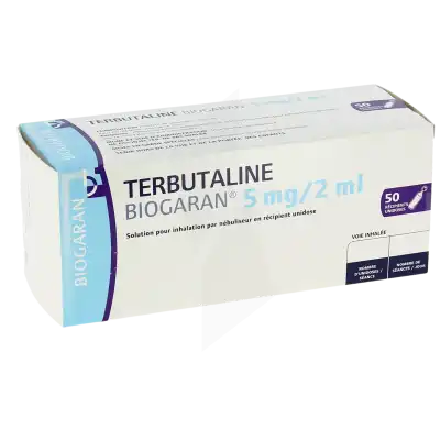 Terbutaline Biogaran 5 Mg/2 Ml, Solution Pour Inhalation Par Nébuliseur En Récipient Unidose à Clamart