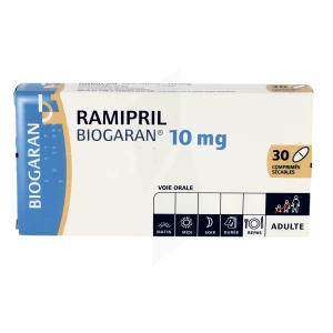 Ramipril Biogaran 10 Mg, Comprimé Sécable