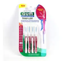 Gum Trav - Ler, 1,4 Mm, Manche Bordeaux , Blister 4 à Auterive