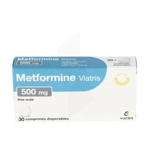 Metformine Viatris 500 Mg, Comprimé Dispersible