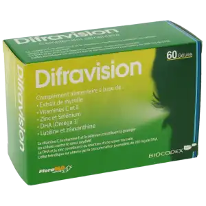 Difravision Gélules Anti-vieillissement Oculaire B/60 à MIRAMONT-DE-GUYENNE