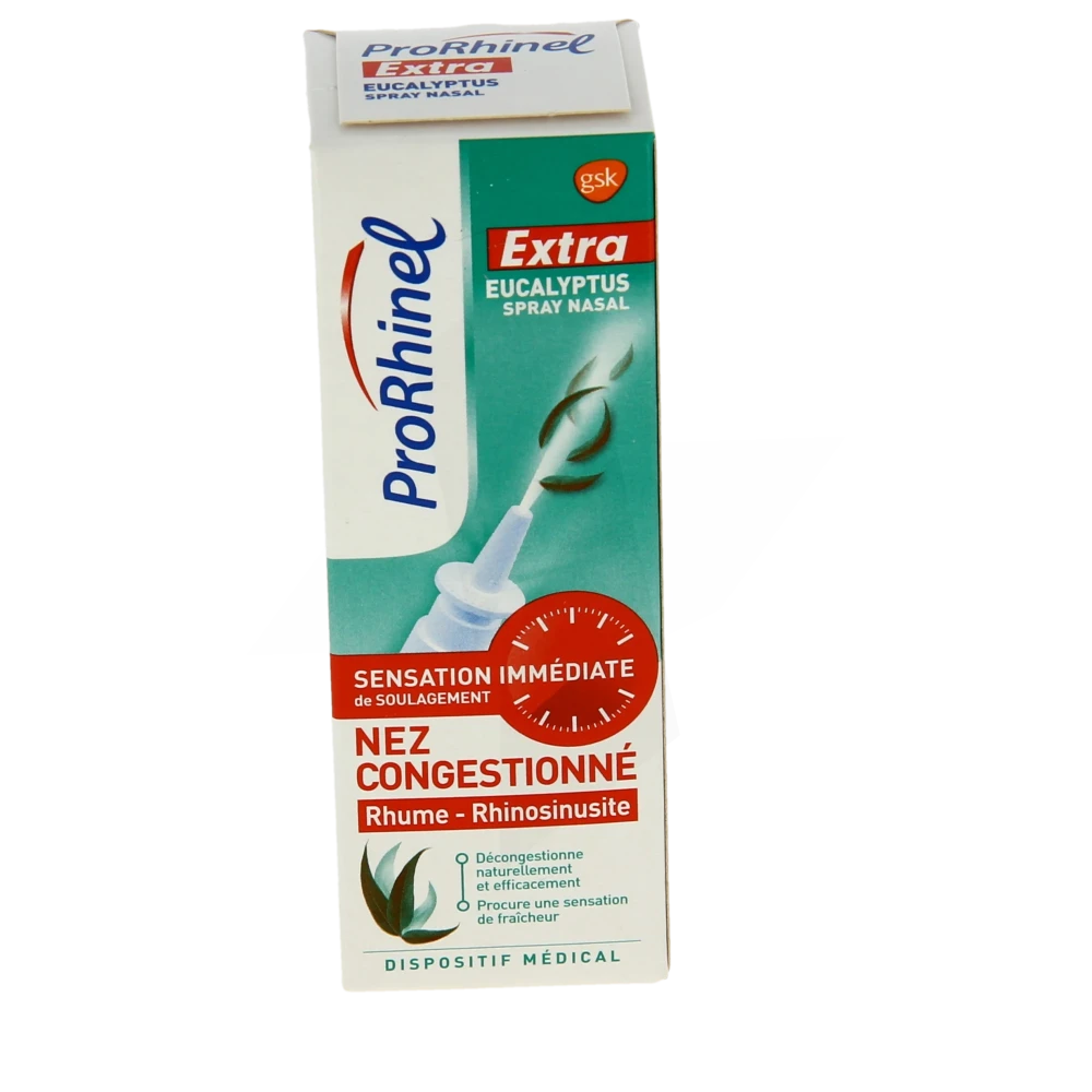ProRhinel Extra Eucalyptus spray nasal antibactérien - Nez bouché